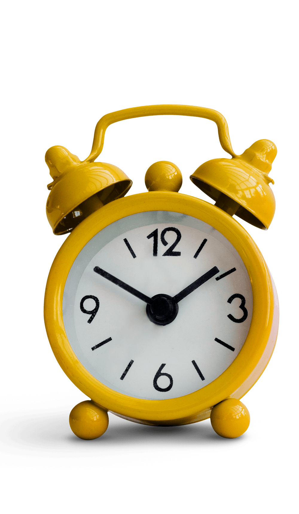 yellow alarm clock