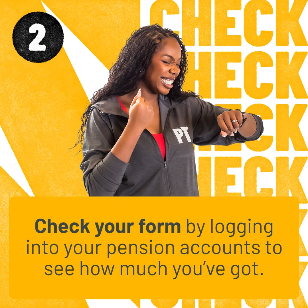 A person tracking their fitness progress