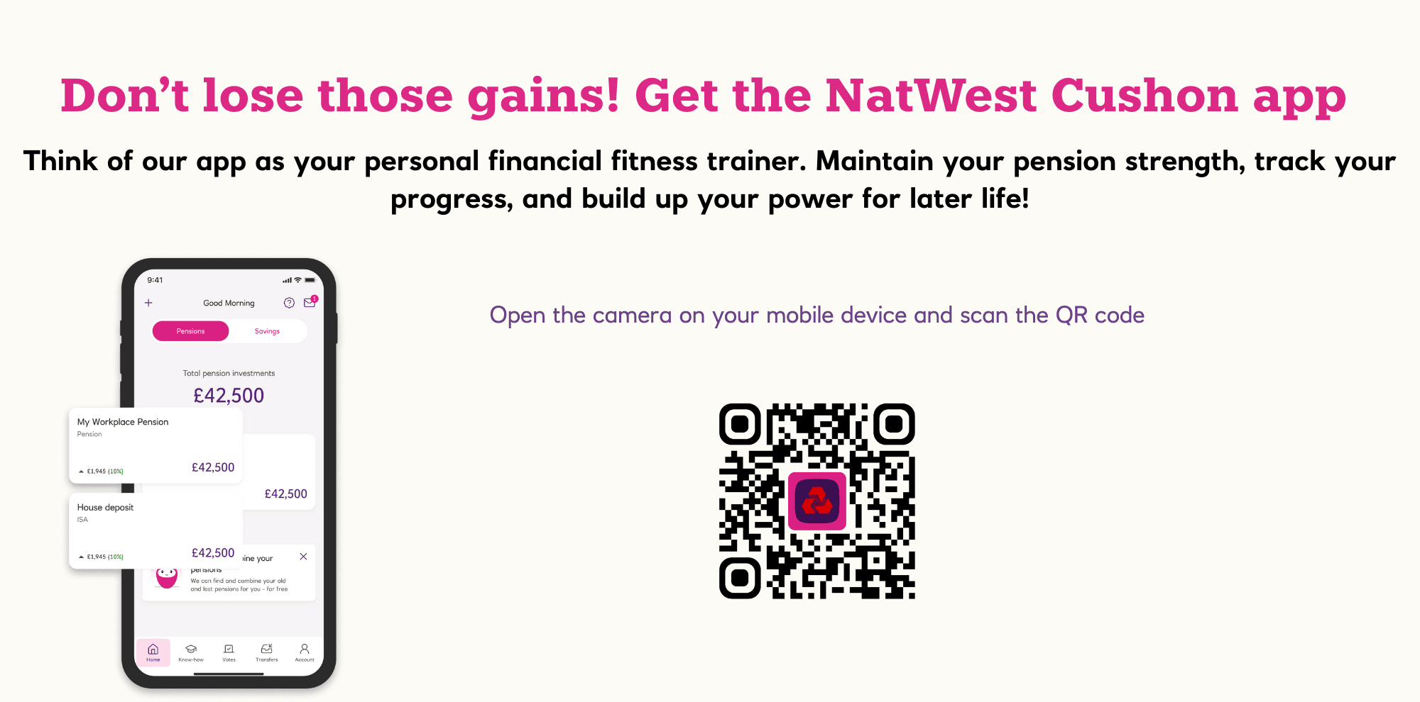 NatWest Cushon app QR code